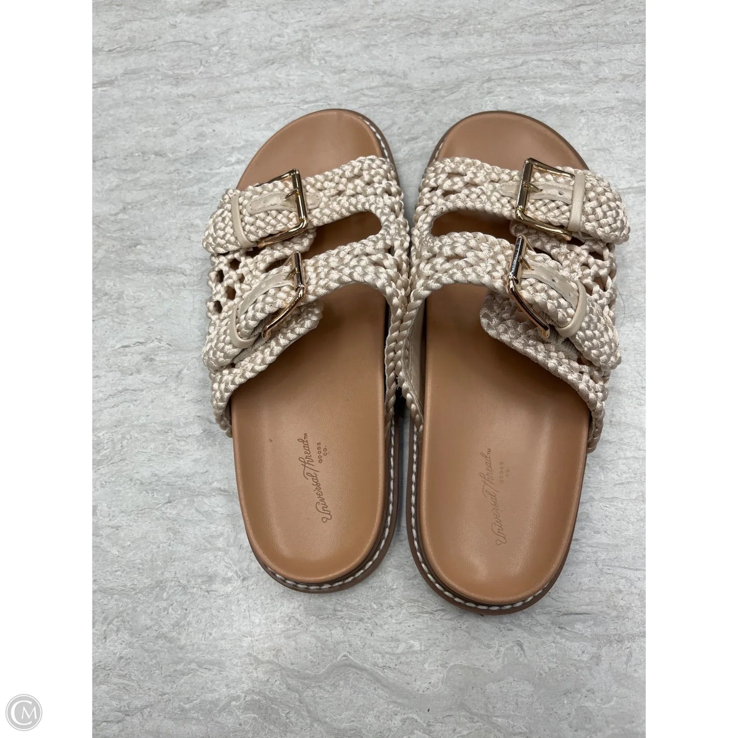 Sandals Flats By Universal Thread In Brown, Size: 8