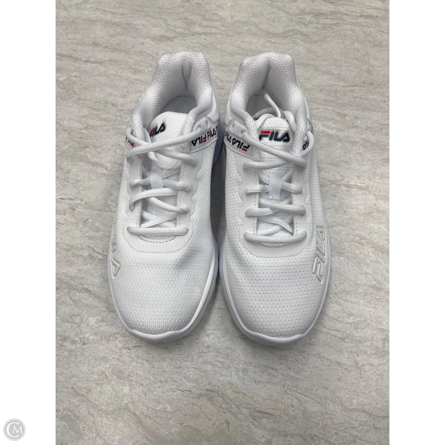 Shoes Athletic By Fila In White, Size: 7.5