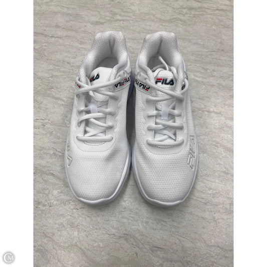 Shoes Athletic By Fila In White, Size: 7.5