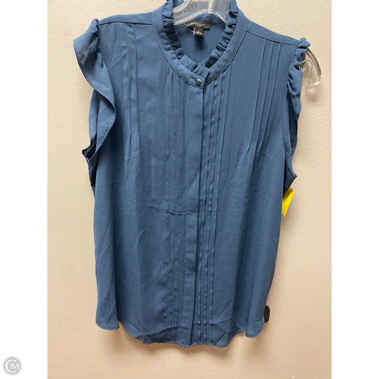 Top Sleeveless By Ann Taylor In Blue, Size: M