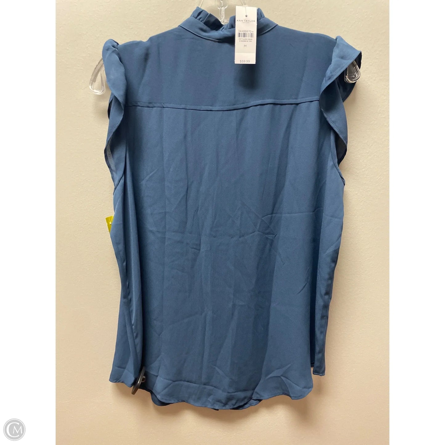Top Sleeveless By Ann Taylor In Blue, Size: M