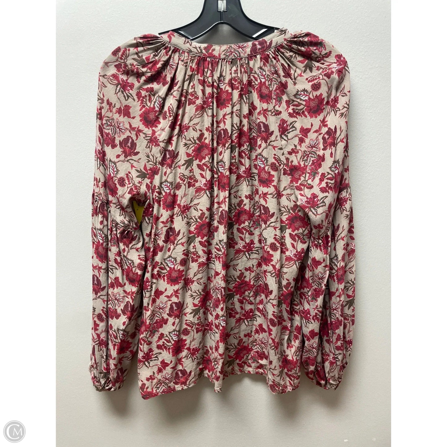 Top Long Sleeve By Lucky Brand In Floral Print, Size: M