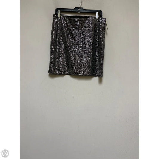 Skirt Mini & Short By H&m In Black & Silver, Size: 12