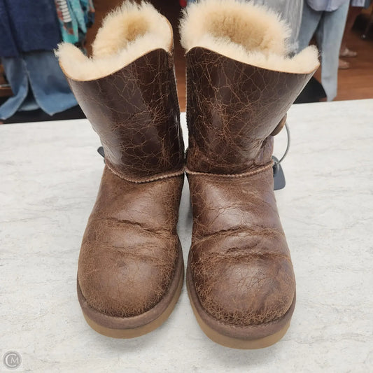 Boots Designer By Ugg In Brown, Size: 7