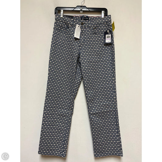 Jeans Straight By Nautica In Blue & Cream, Size: 6