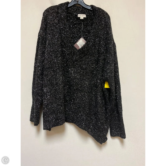 Sweater By Ava & Viv In Black & Silver, Size: 2x
