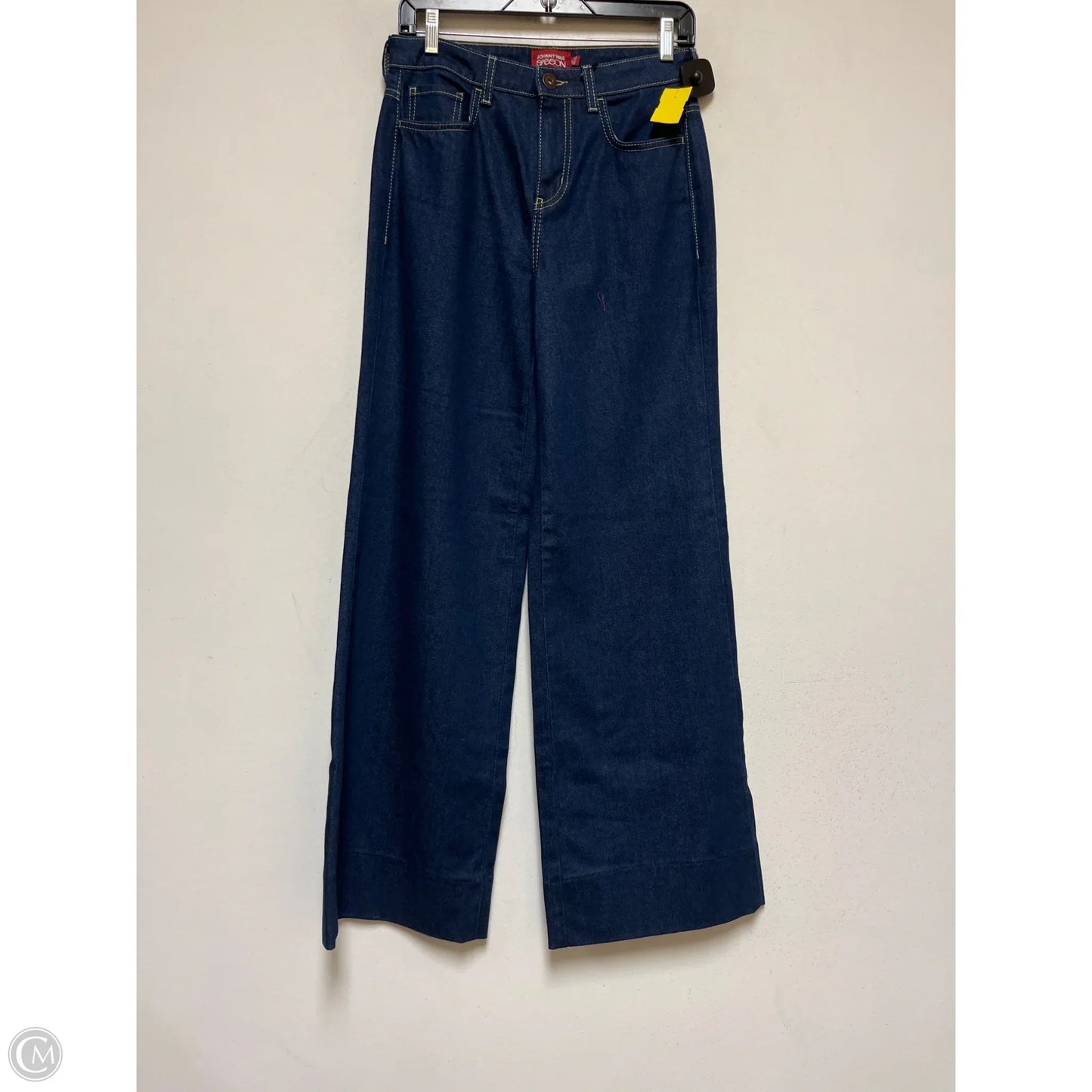 Jeans Wide Leg By Johnny Was In Blue Denim, Size: 4