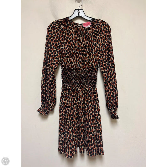 Dress Designer By Kate Spade In Black & Brown, Size: Xxs
