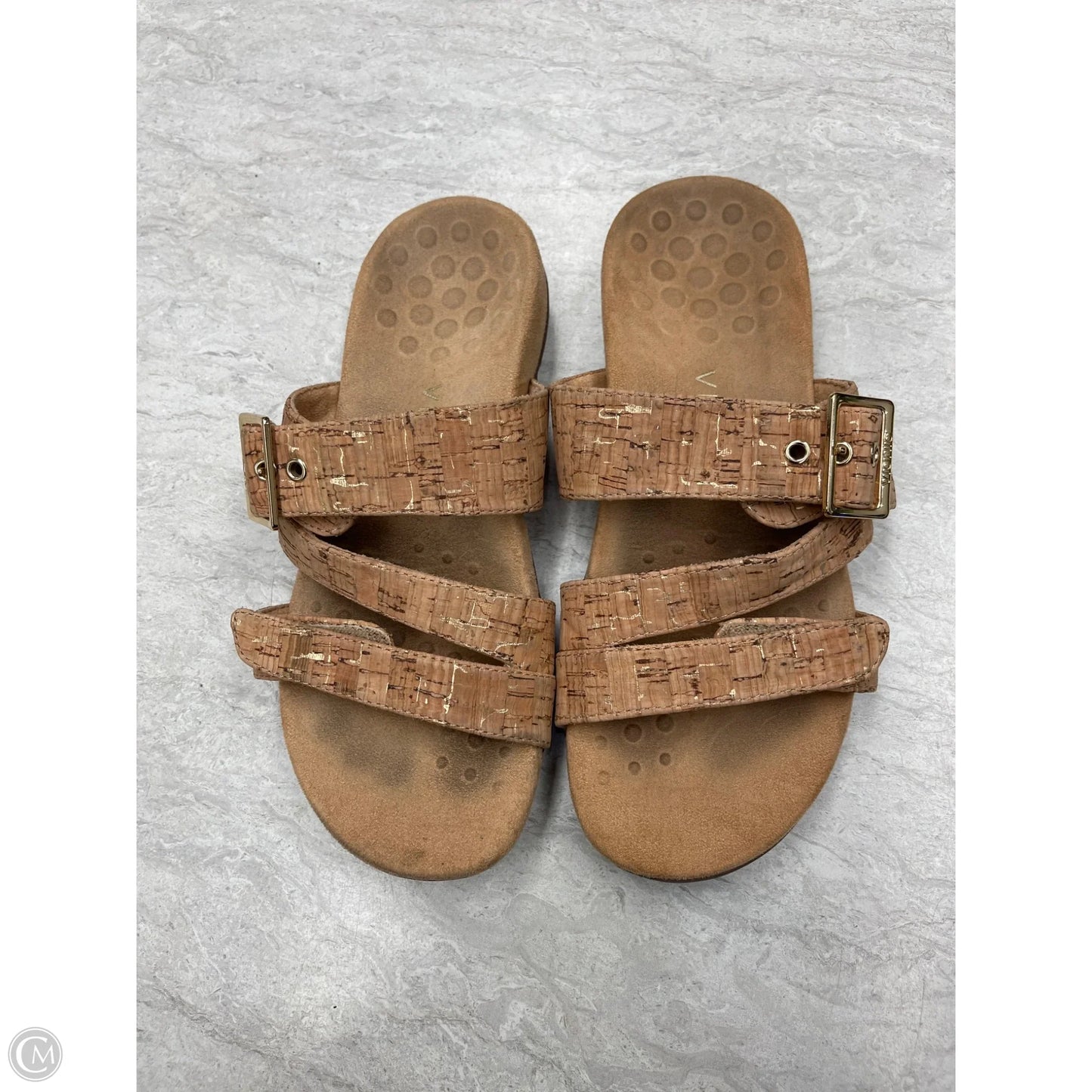 Sandals Flats By Vionic In Tan, Size: 6