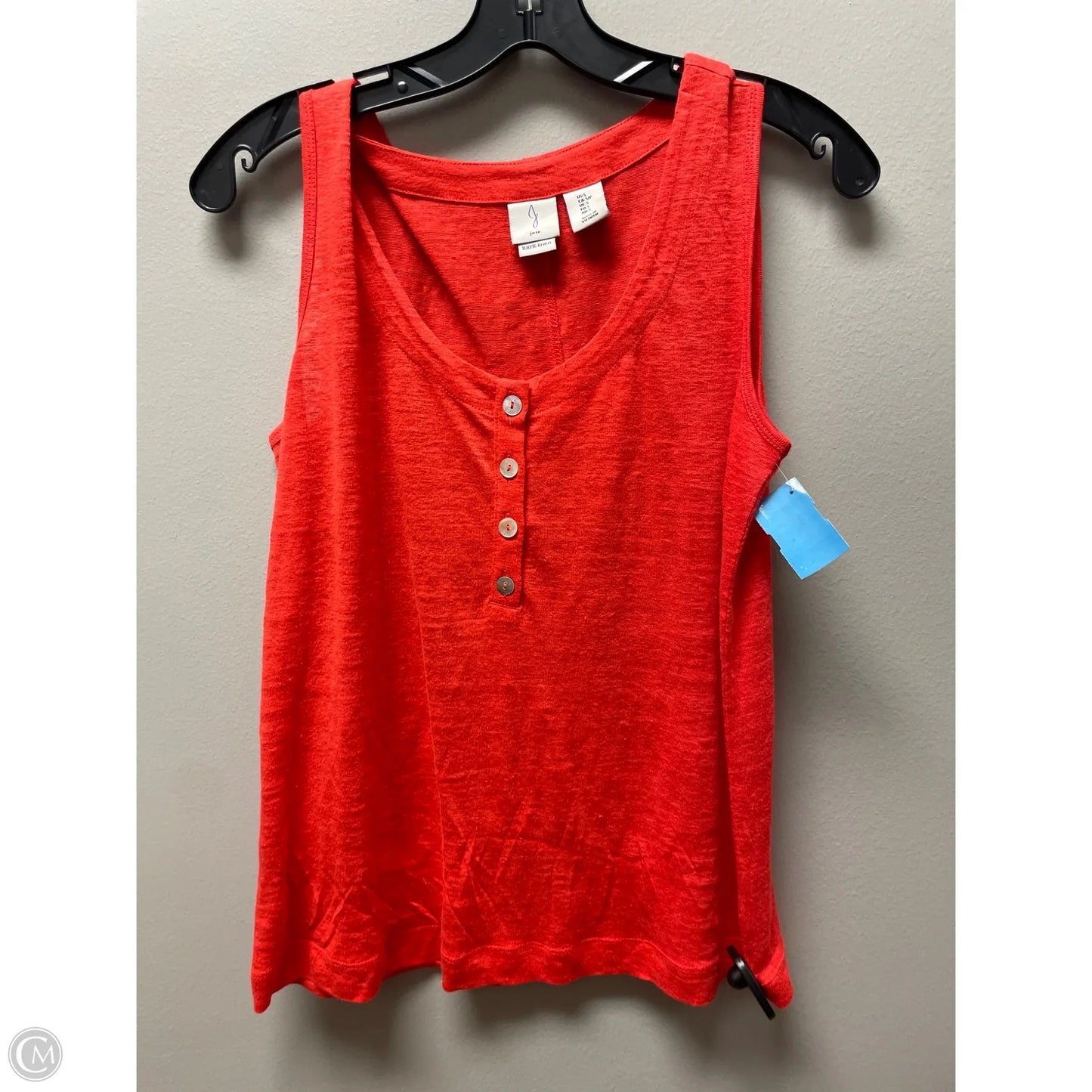 Top Sleeveless By Joie In Orange, Size: S