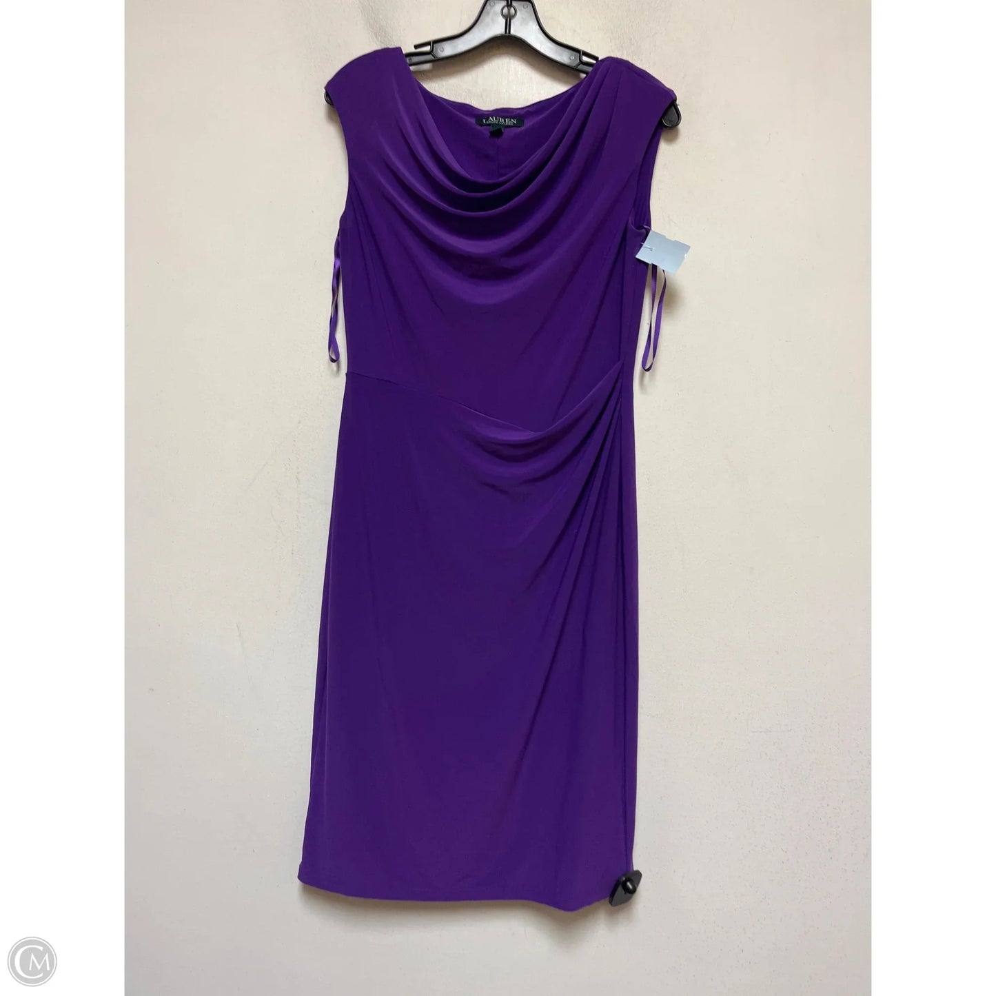 Dress Casual Midi By Lauren By Ralph Lauren In Purple, Size: S
