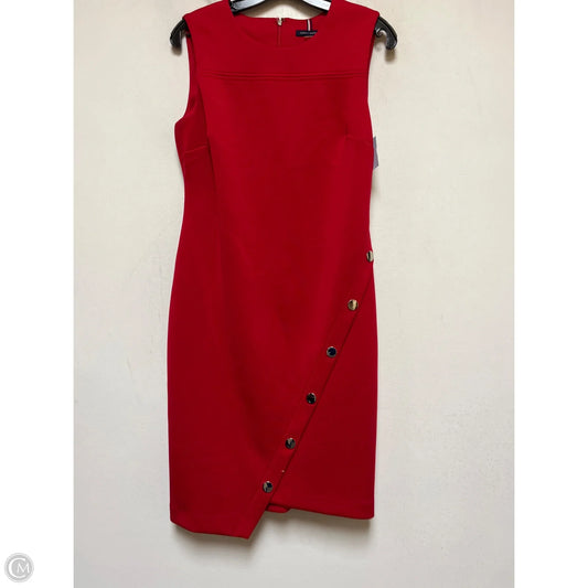 Dress Casual Midi By Tommy Hilfiger In Red, Size: M