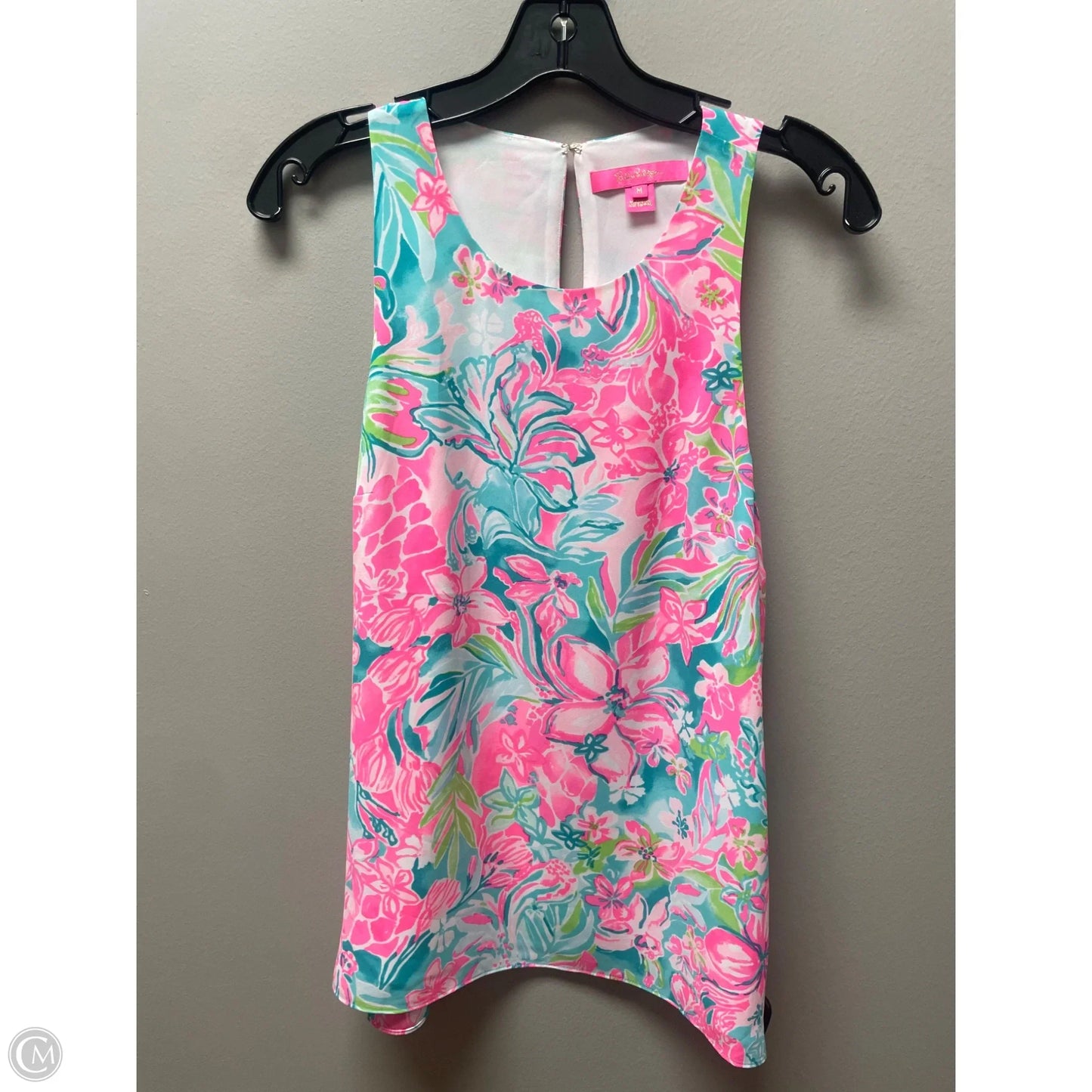 Top Sleeveless Designer By Lilly Pulitzer In Floral Print, Size: M