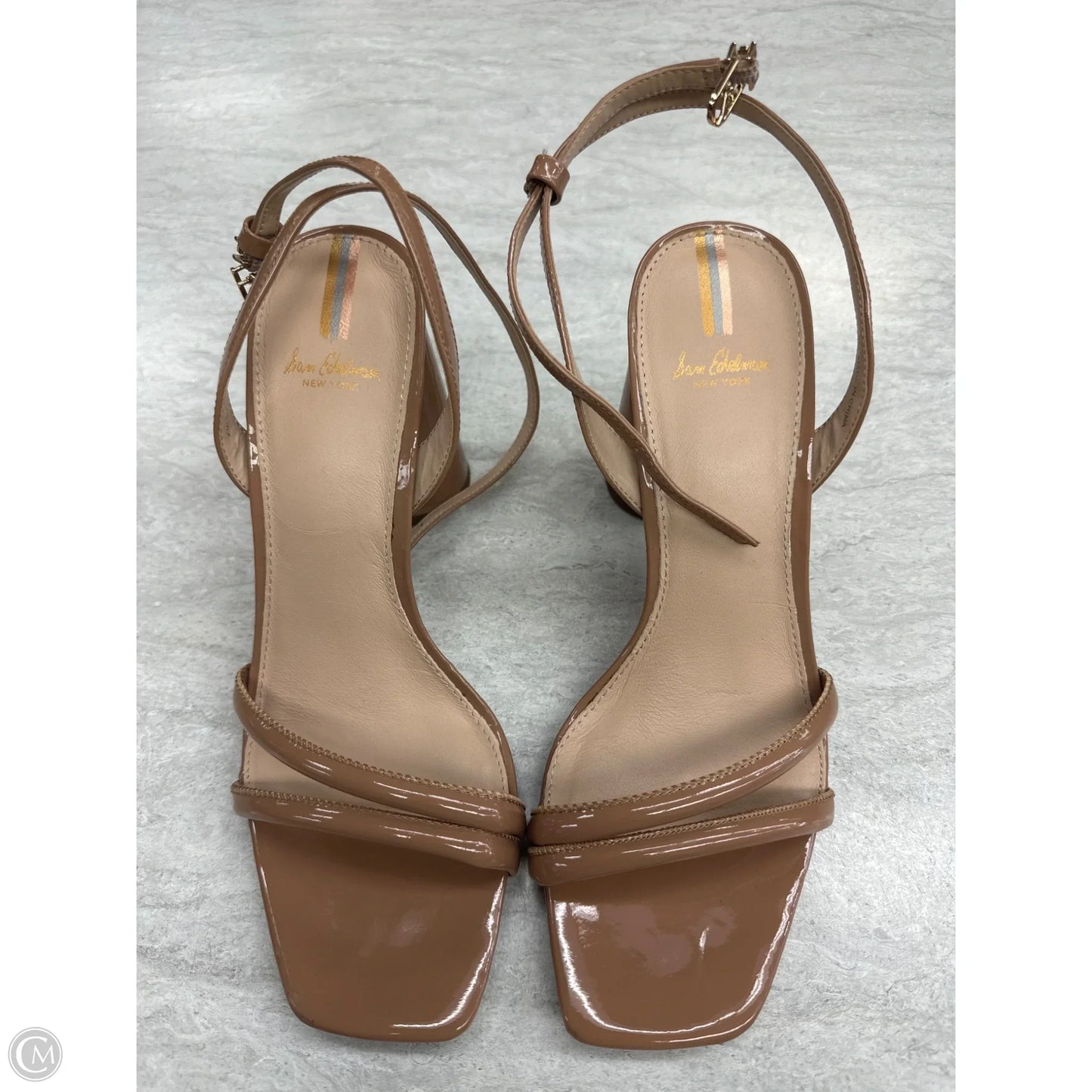 Sandals Heels Block By Sam Edelman In Tan, Size: 9