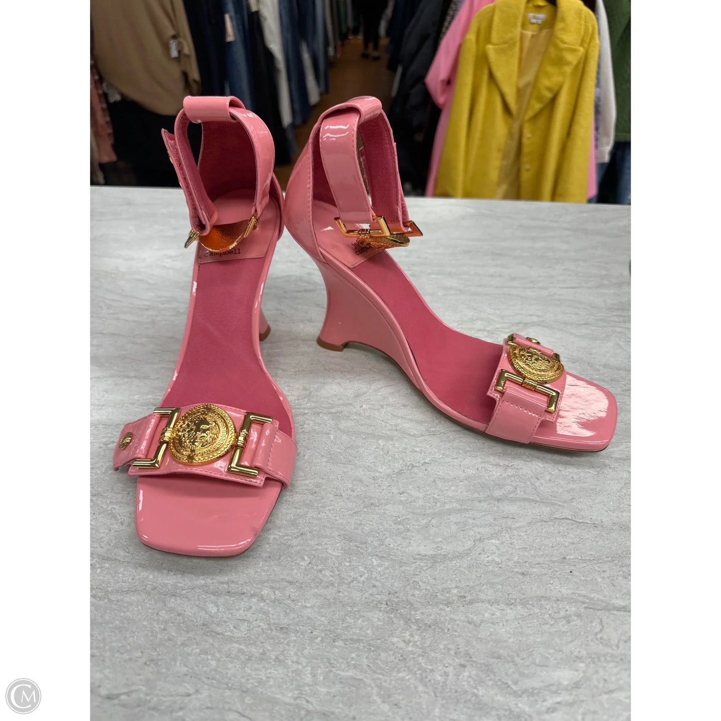 Sandals Heels Wedge By Jeffrey Campbell In Pink, Size: 11