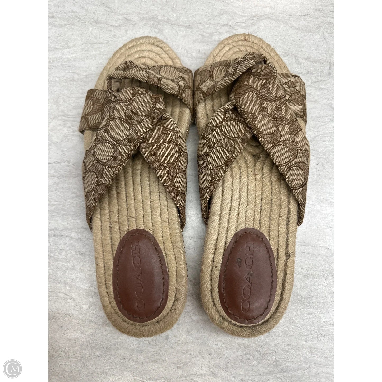 Sandals Designer By Coach In Brown, Size: 11