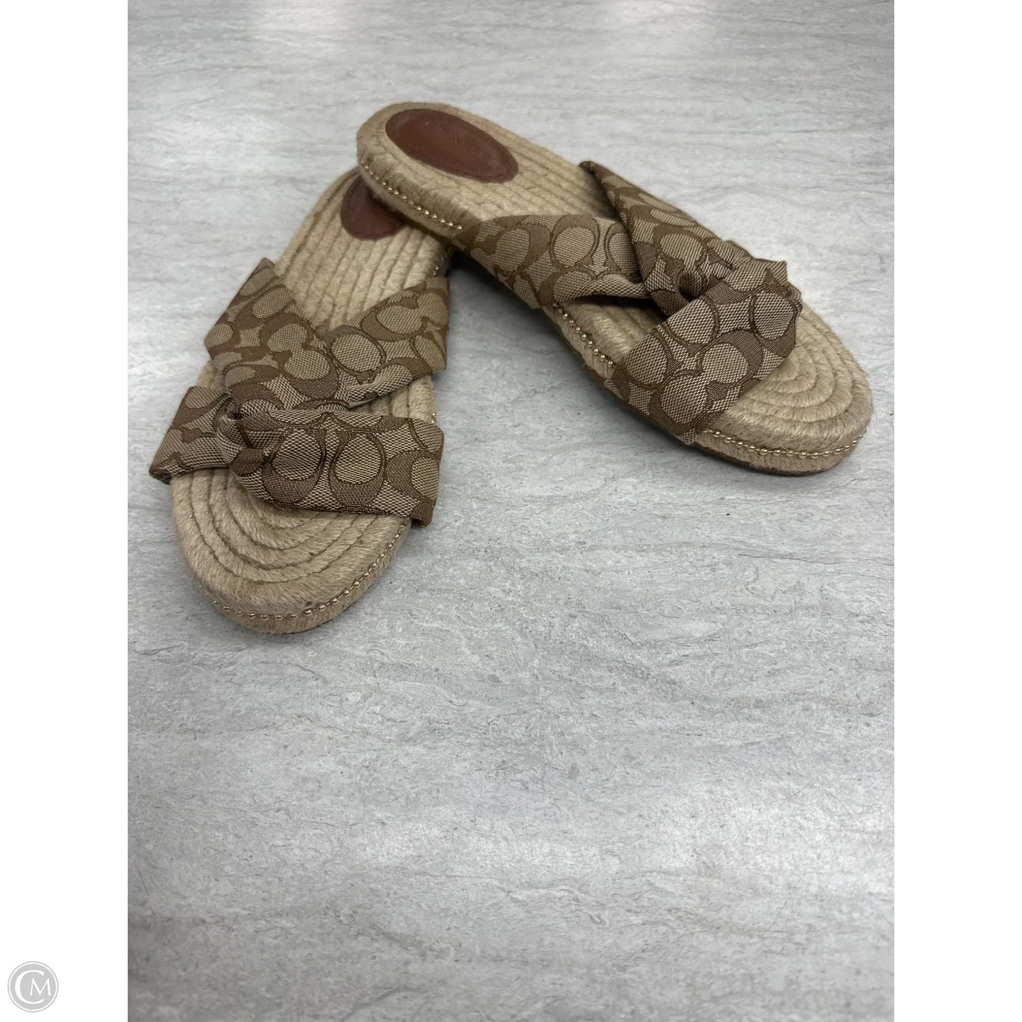 Sandals Designer By Coach In Brown, Size: 11