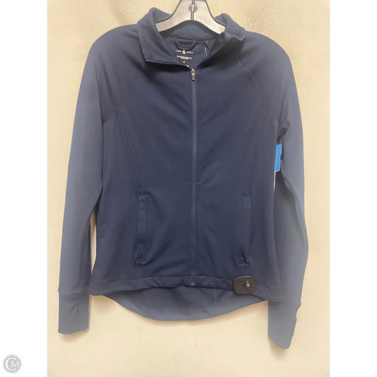 Athletic Top Long Sleeve Collar By Lou And Grey In Blue, Size: Xs