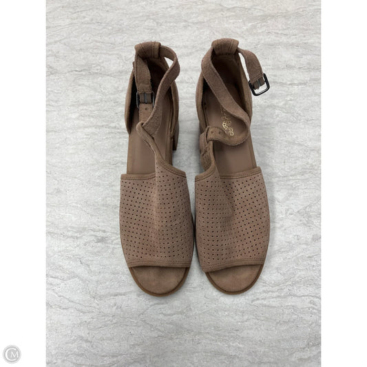 Sandals Heels Block By Koolaburra By Ugg In Brown, Size: 8.5