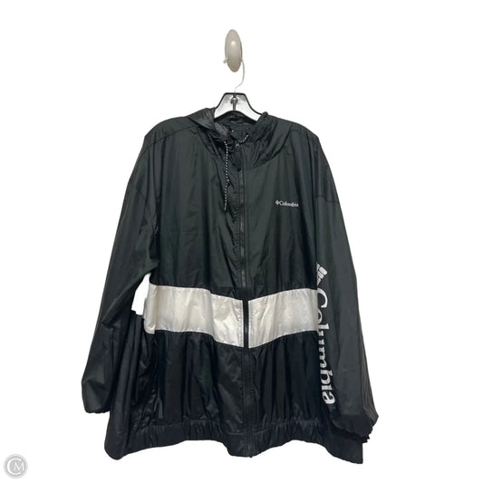 Athletic Jacket By Columbia In Black & White, Size: 3x
