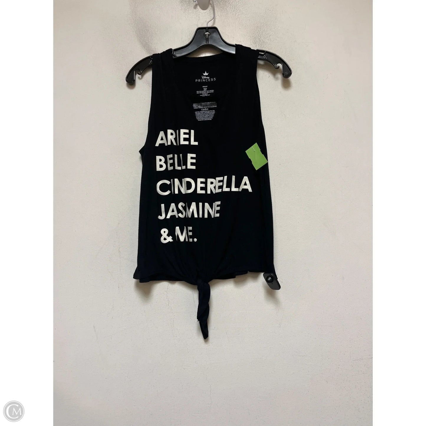 Tank Top By Disney In Black, Size: S