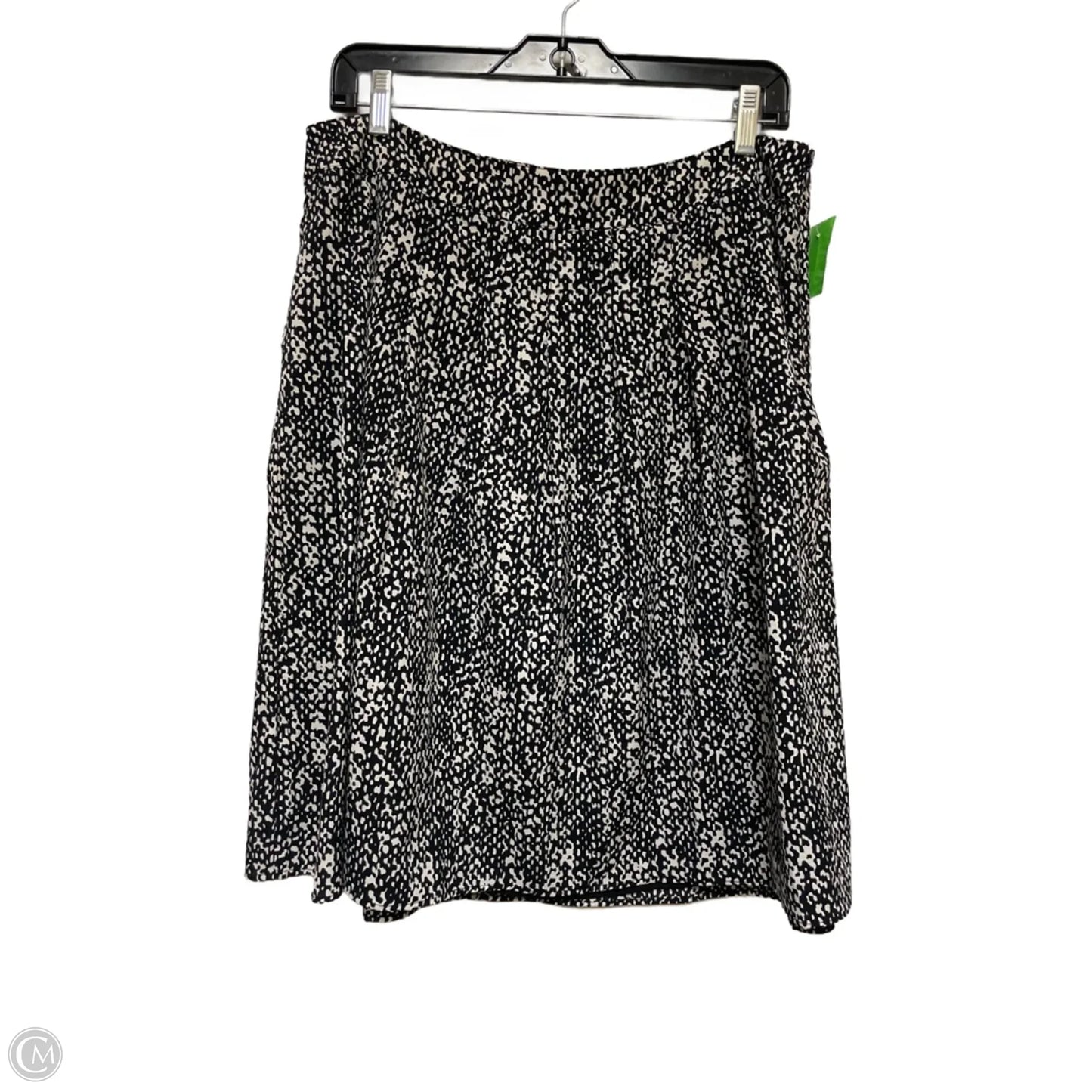 Skirt Midi By Talbots In Black & White, Size: 12