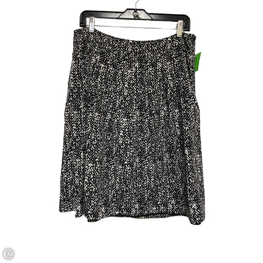 Skirt Midi By Talbots In Black & White, Size: 12