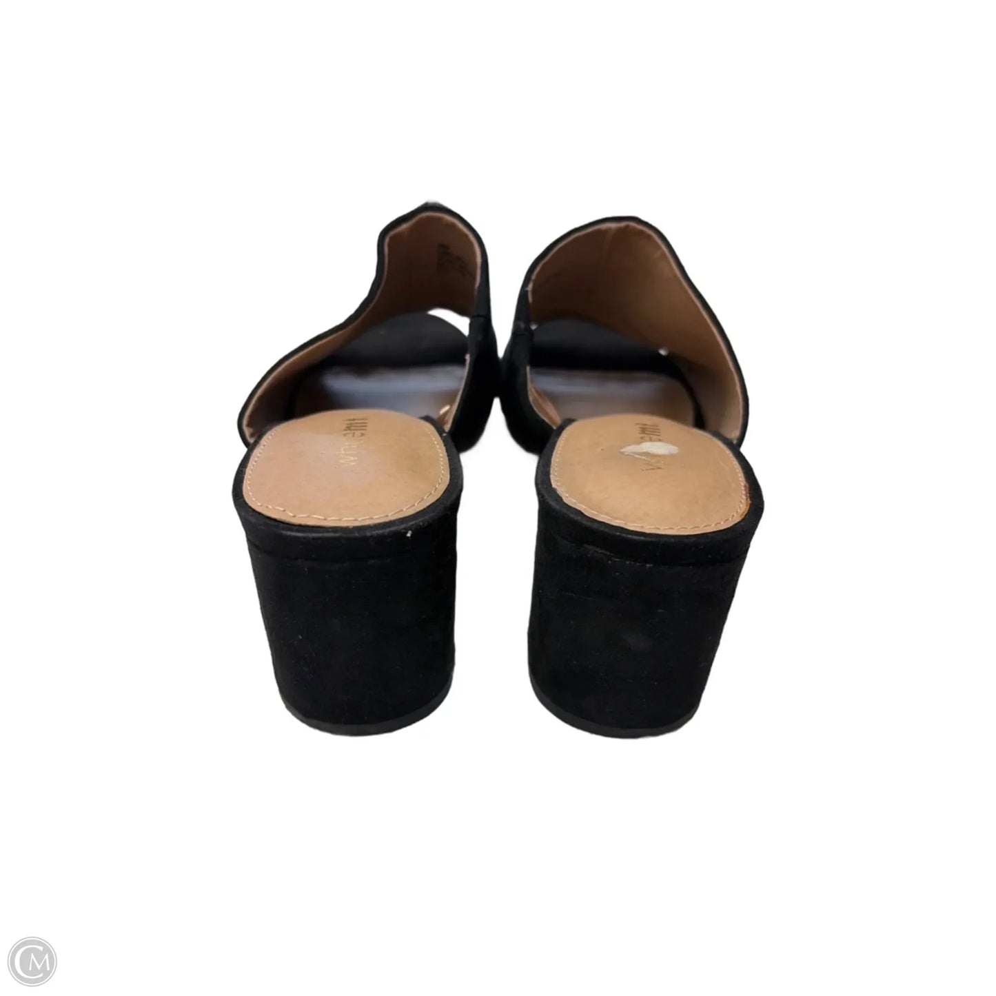 Sandals Heels Block By White Mountain In Black, Size: 9