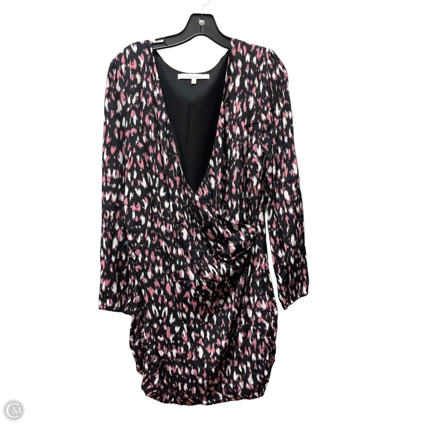 Dress Casual Short By Lovers & Friends In Black & Pink, Size: L