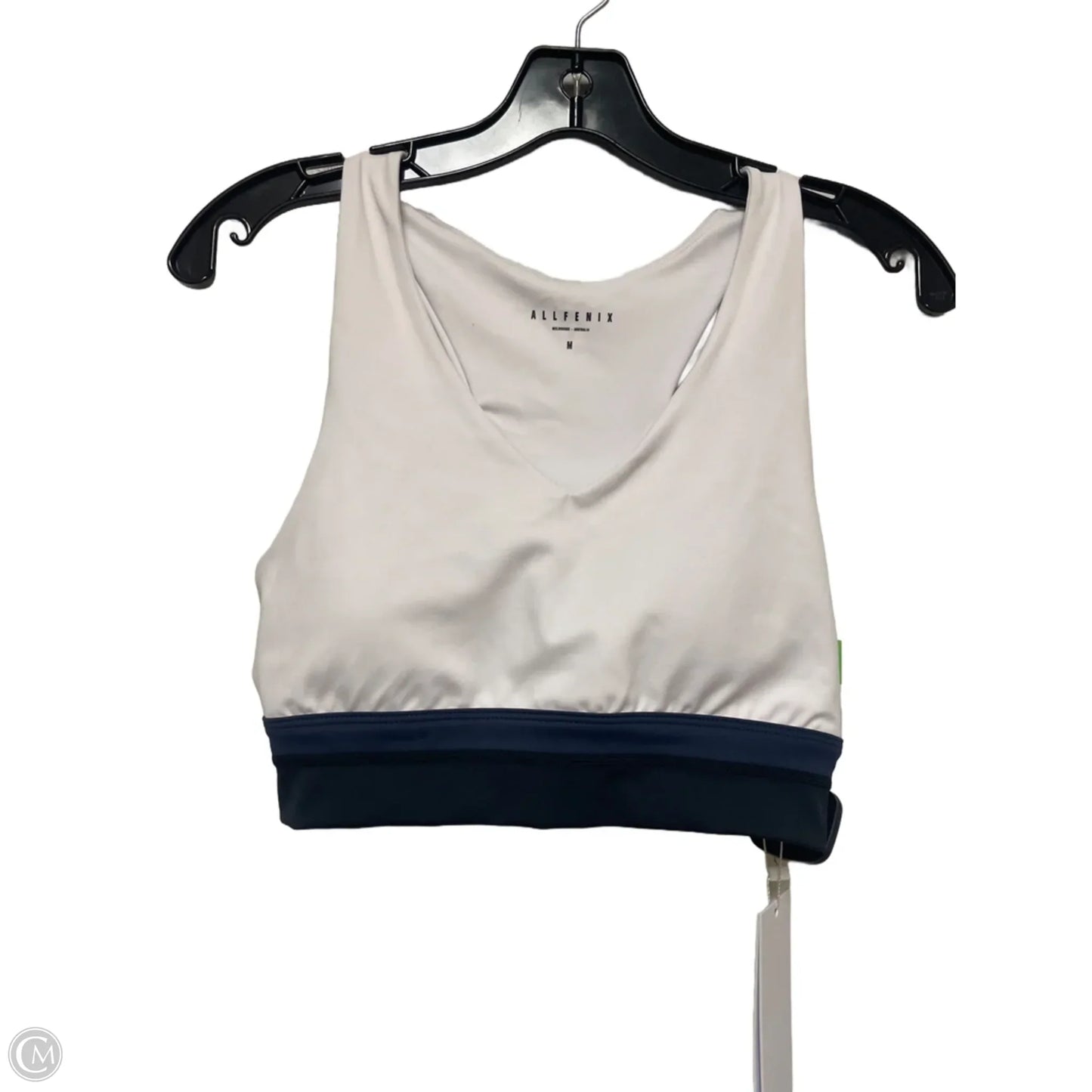 Athletic Bra By Clothes Mentor In White, Size: M