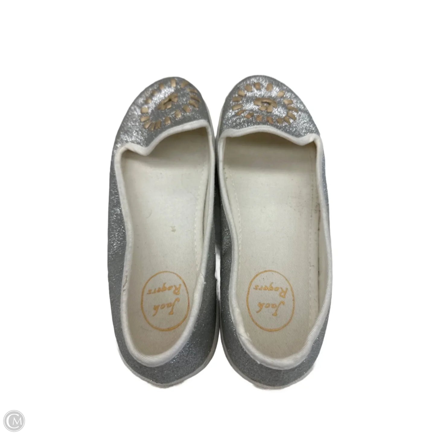 Shoes Flats By Jack Rogers In Cream & Silver, Size: 7
