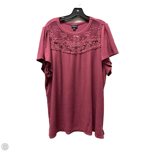 Top Short Sleeve By Torrid In Purple, Size: 3x