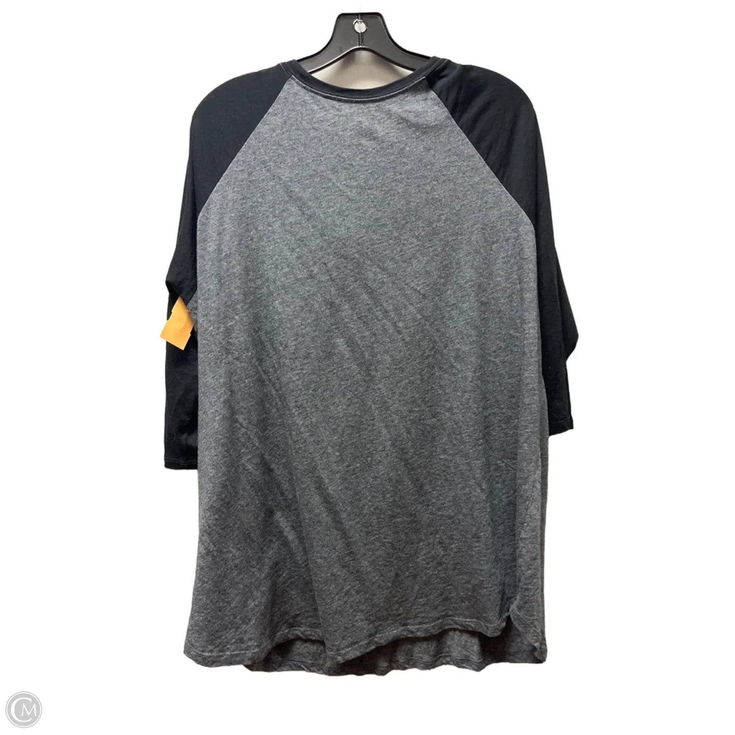 Top Short Sleeve By Torrid In Black & Grey, Size: 2x