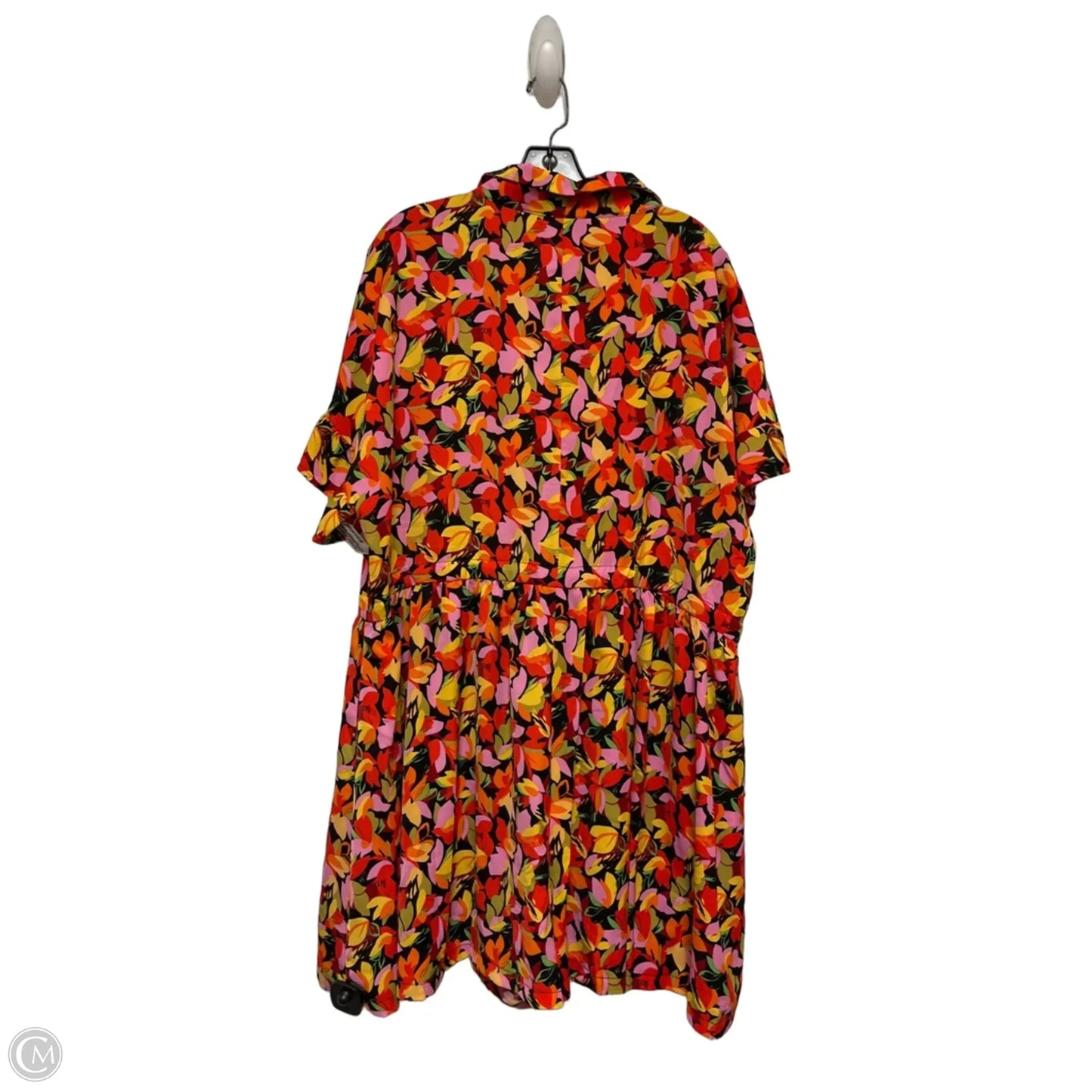 Dress Casual Short By She + Sky In Floral Print, Size: 2x