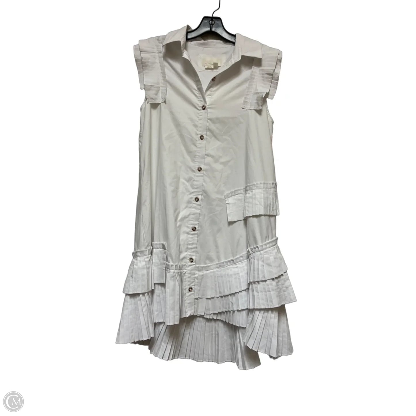 Dress Casual Short By Anthropologie In White, Size: S