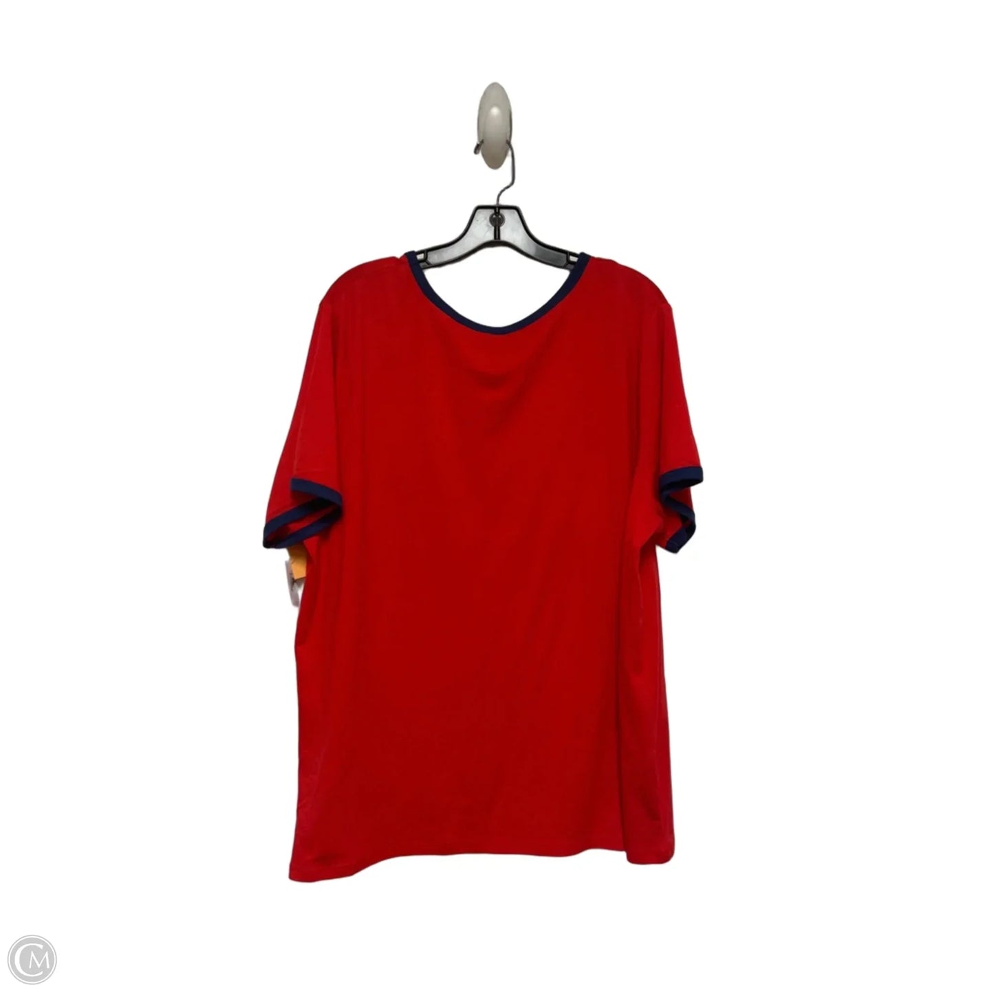 Top Short Sleeve Basic By Disney Store In Blue & Red, Size: 2x