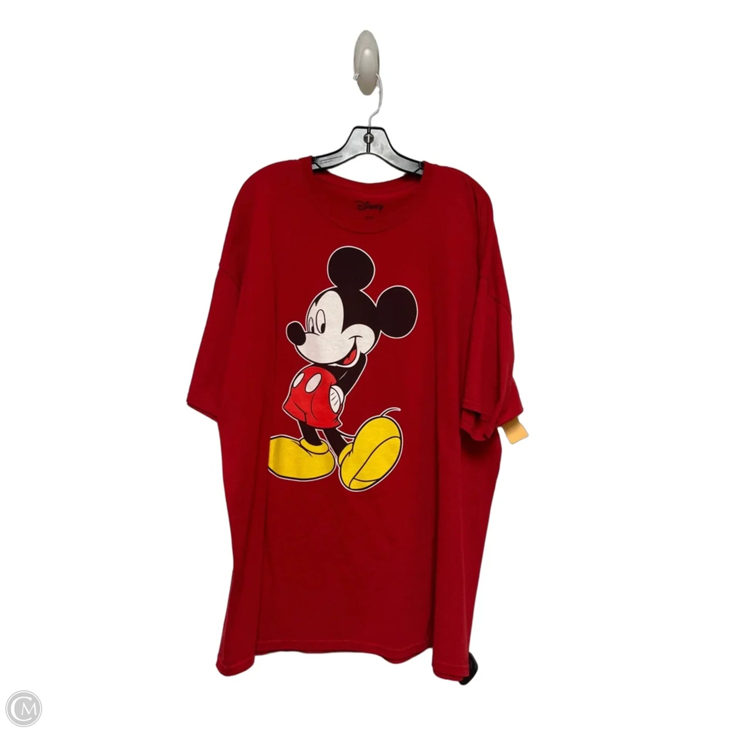 Top Short Sleeve Basic By Disney In Red, Size: 3x