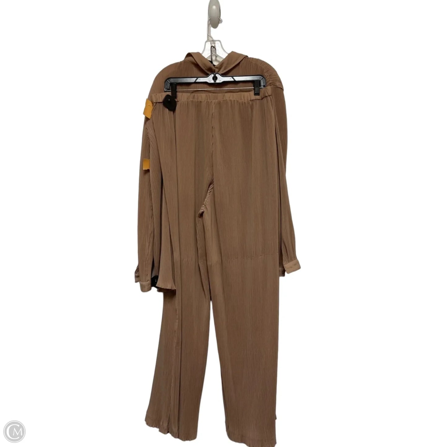 Pants Set 2pc By Pretty Little Thing In Brown, Size: 16