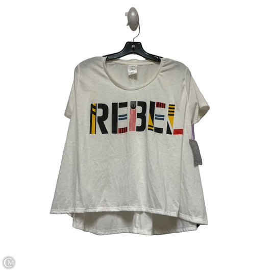 Top Short Sleeve By Disney Store In White, Size: M