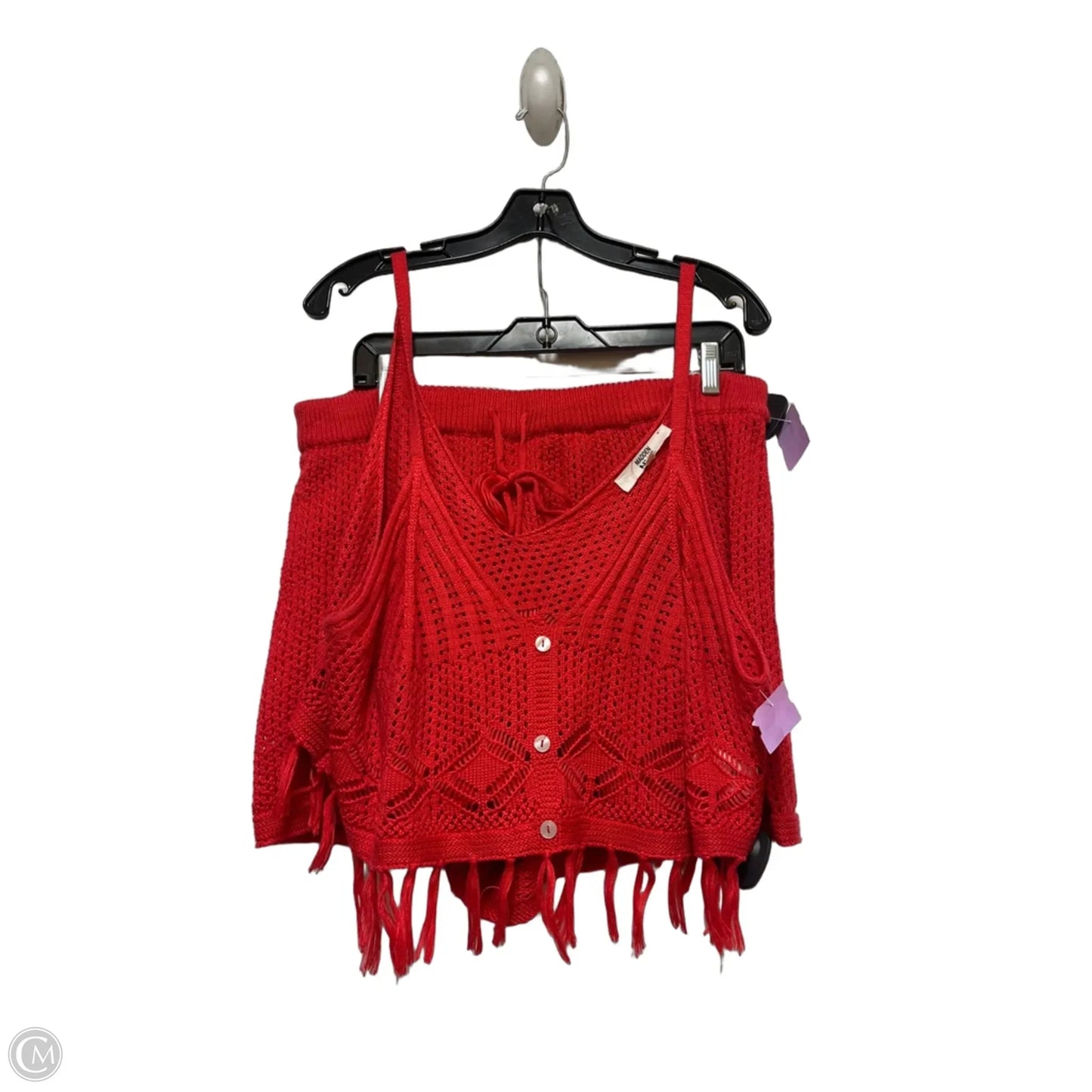 Shorts Set By Steve Madden In Red, Size: 24