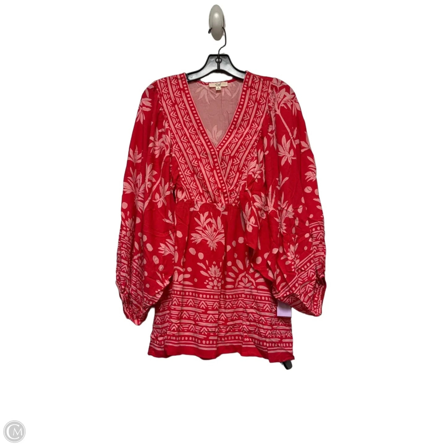 Top Short Sleeve By Easel In Red, Size: S
