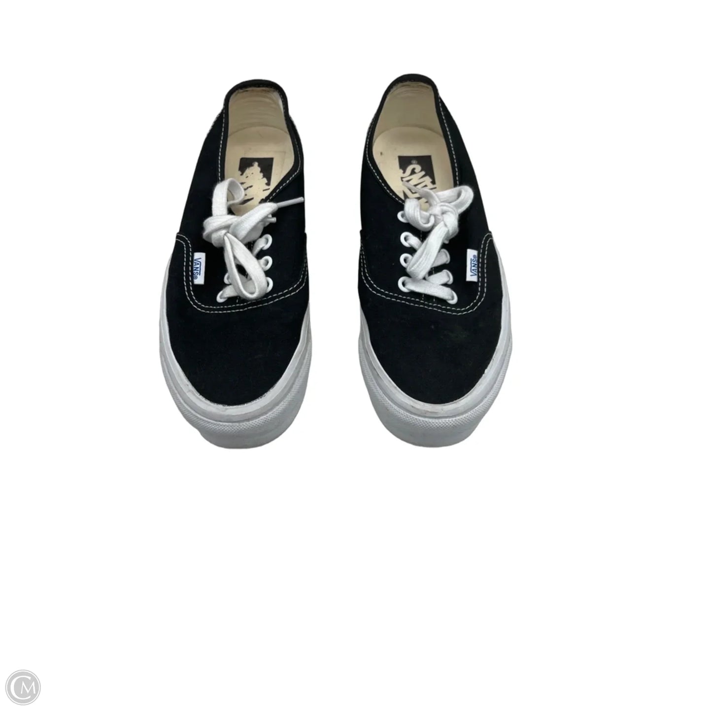 Shoes Sneakers By Vans In Black & White, Size: 7.5
