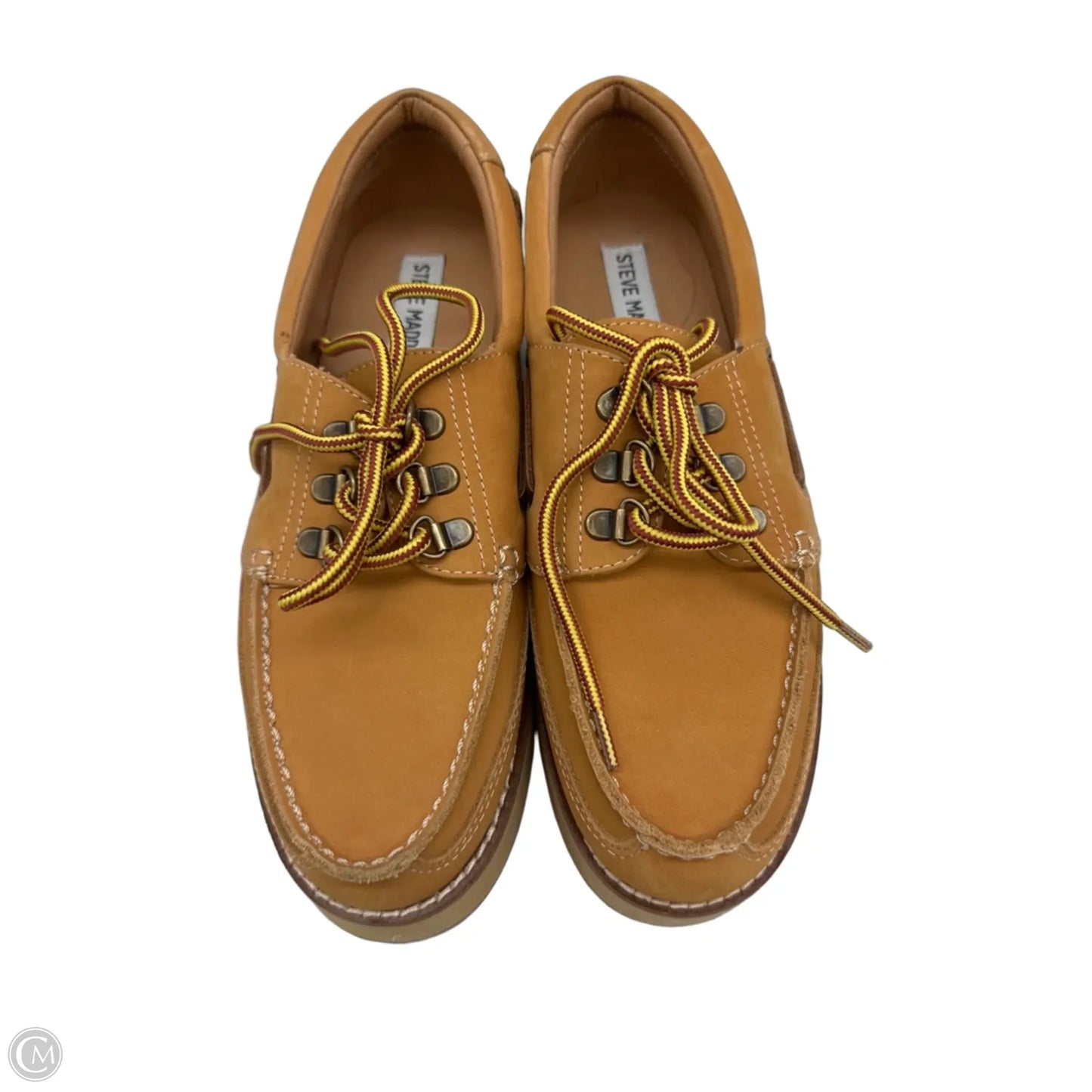 Shoes Heels Platform By Steve Madden In Tan, Size: 8.5
