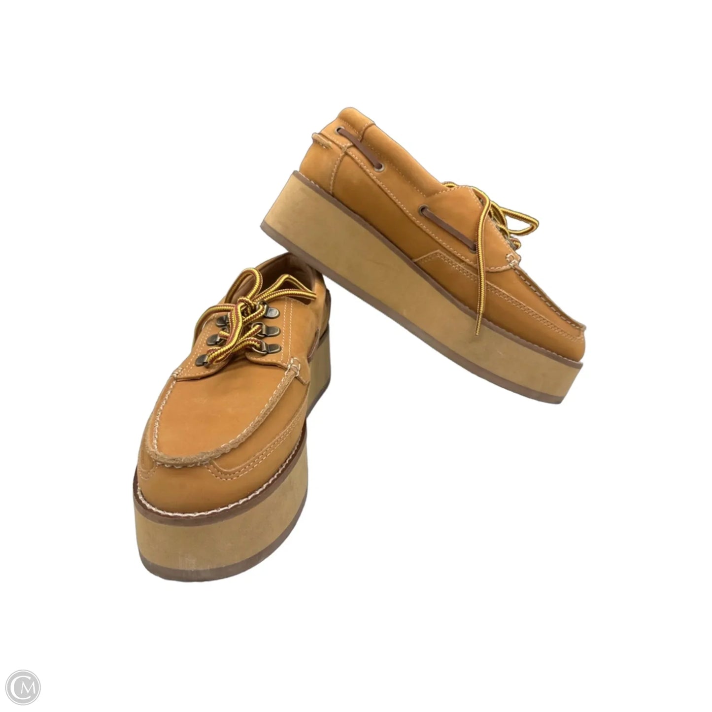 Shoes Heels Platform By Steve Madden In Tan, Size: 8.5