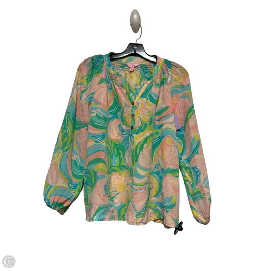 Top Long Sleeve Designer By Lilly Pulitzer In Multi-colored, Size: Xs