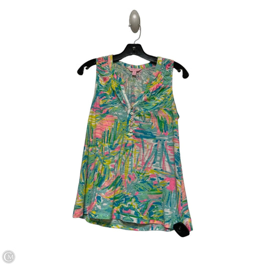 Top Sleeveless Designer By Lilly Pulitzer In Multi-colored, Size: Xs