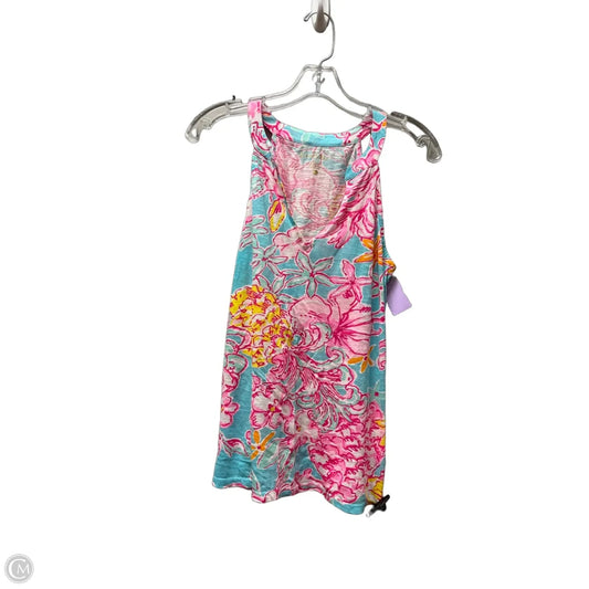 Top Sleeveless Designer By Lilly Pulitzer In Floral Print, Size: S