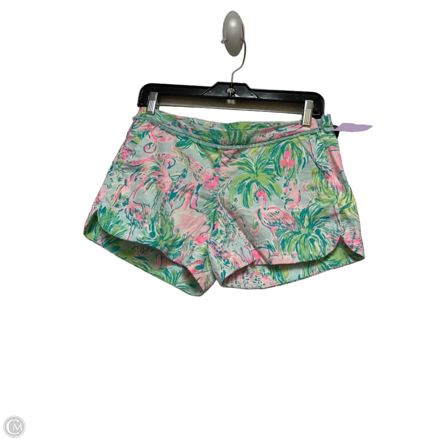 Shorts Designer By Lilly Pulitzer In Green & Pink, Size: 0
