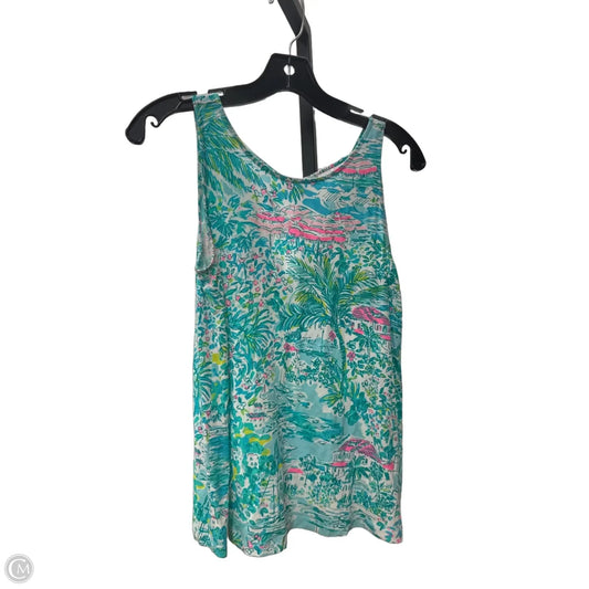 Top Sleeveless Designer By Lilly Pulitzer In Blue & Pink, Size: Xs