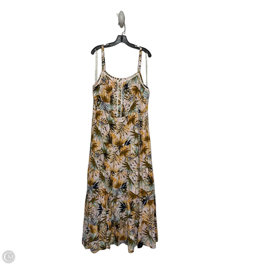 Dress Casual Maxi By Jessica Simpson In Tropical Print, Size: 2x